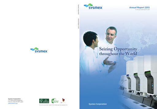 Thumbnail Sysmex Annual Report fy2012