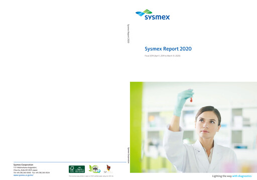 Thumbnail Sysmex Annual Report fy2018
