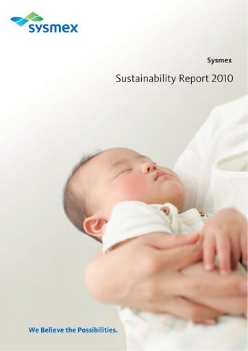 Thumbnail Sysmex Sustainability Report 2010