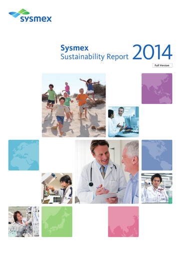 Thumbnail Sysmex Sustainability Report 2014