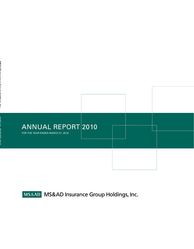 Thumbnail MS&AD Insurance Annual Report 2010