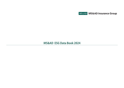 Thumbnail MS&AD Insurance ESG Report 2024