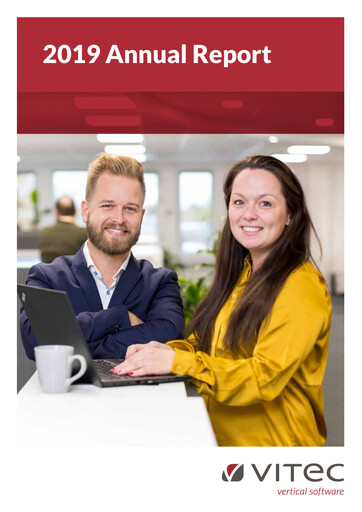 Miniature Vitec Software Group Rapport annuel 2019