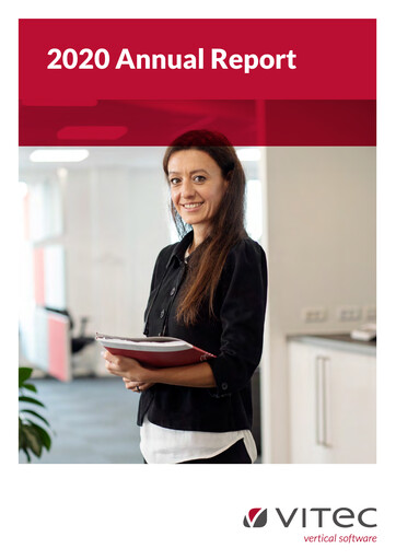 Miniature Vitec Software Group Rapport annuel 2020