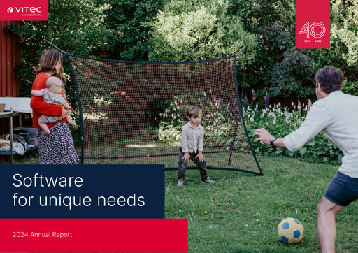 Miniature Vitec Software Group Rapport annuel 2024