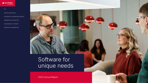 Vorschaubild Vitec Software Group Jahresbericht 2025