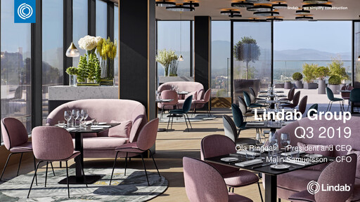 Thumbnail Lindab International Quarterly Report 2019-q3