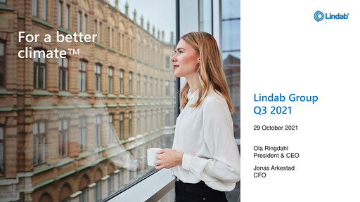 Thumbnail Lindab International Quarterly Report 2021-q3