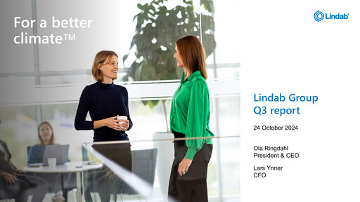 Thumbnail Lindab International Quarterly Report 2024-q3