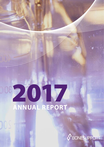 Miniature Bonesupport Holding AB Rapport annuel 2017