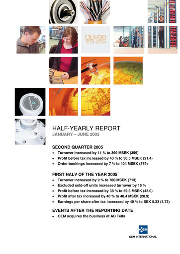 Thumbnail OEM International Quarterly Report 2005-q2