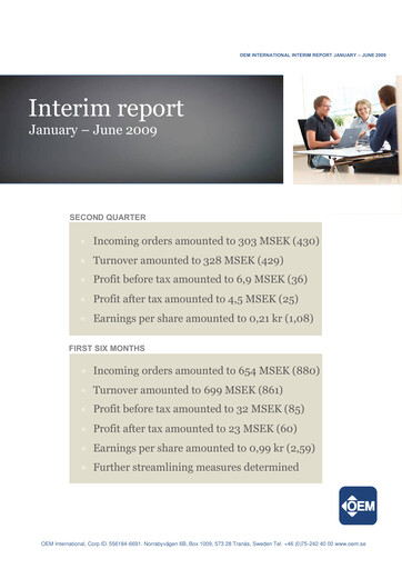 Thumbnail OEM International Quarterly Report 2009-q2