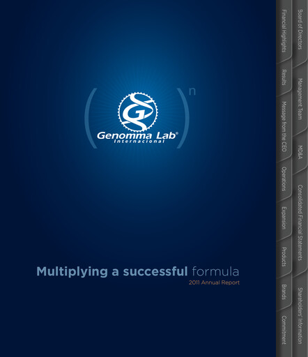 Thumbnail Genomma Lab Internacional Annual Report 2011