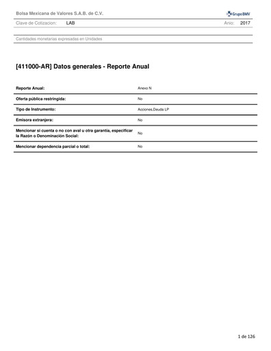 Thumbnail Genomma Lab Internacional Annual Report 2017