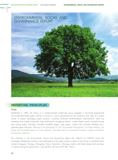 Thumbnail Nine Dragons Paper ESG Report 2018-2019