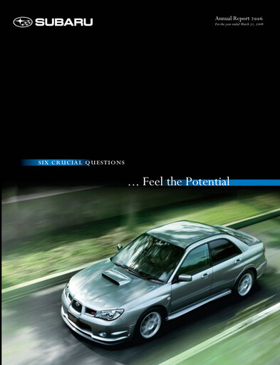 Thumbnail Subaru Annual Report 2006