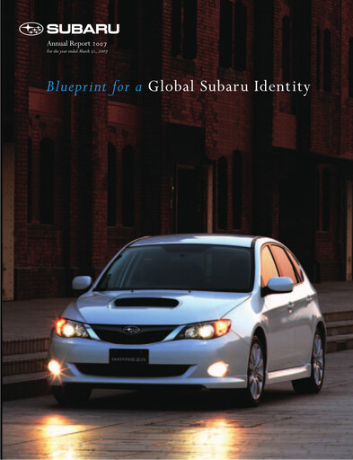 Thumbnail Subaru Annual Report 2007