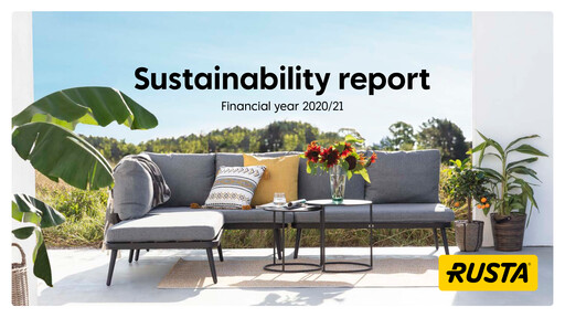 Thumbnail Rusta AB Sustainability Report 2020-2021