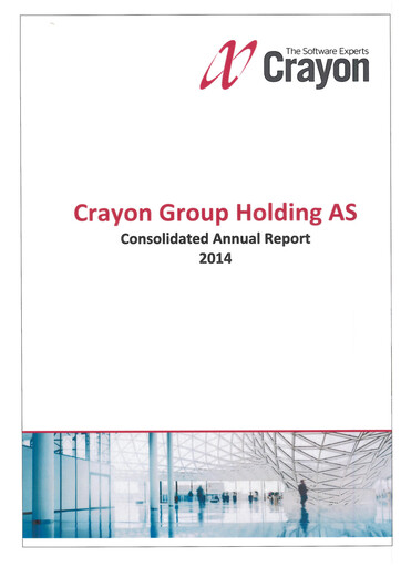 Miniature Crayon Group Rapport annuel 2014
