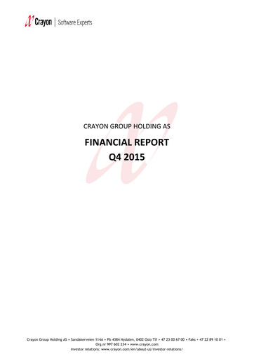 Vorschaubild Crayon Group Finanzmitteilung 2015
