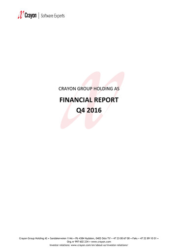 Vorschaubild Crayon Group Finanzmitteilung 2016