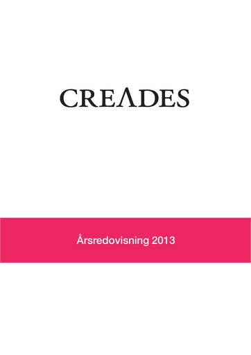 Thumbnail Creades AB Annual Report 2013