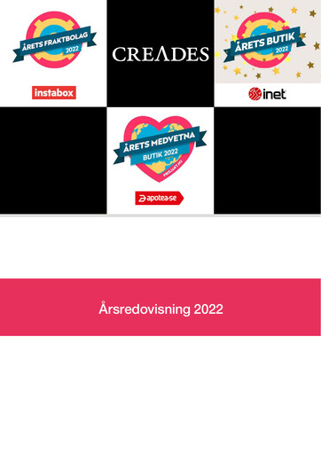 Thumbnail Creades AB Annual Report 2022