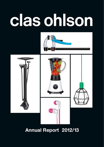 Miniature Clas Ohlson AB Rapport annuel 2012-2013