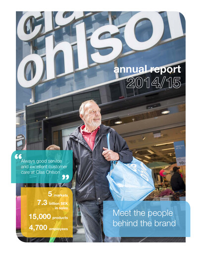 Miniature Clas Ohlson AB Rapport annuel 2014-2015