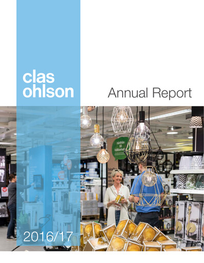 Miniature Clas Ohlson AB Rapport annuel 2016-2017