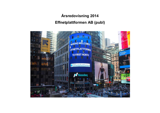 Thumbnail Samhällsbyggnadsbolaget i Norden Annual Report 2014