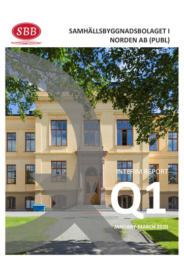 Thumbnail Samhällsbyggnadsbolaget i Norden Quarterly Report 2020-q1