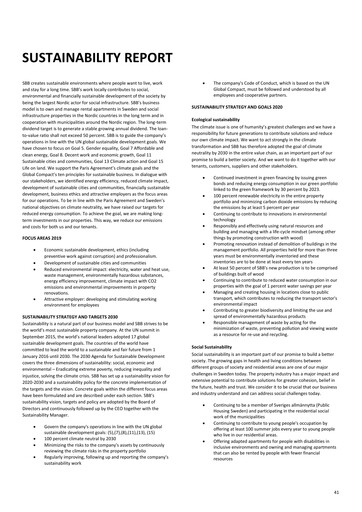 Miniature Samhällsbyggnadsbolaget i Norden Rapport de durabilité 2019
