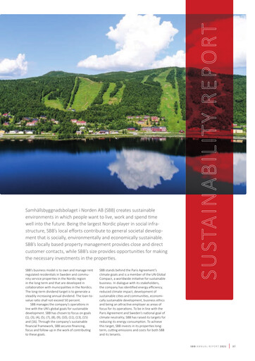 Miniature Samhällsbyggnadsbolaget i Norden Rapport de durabilité 2021