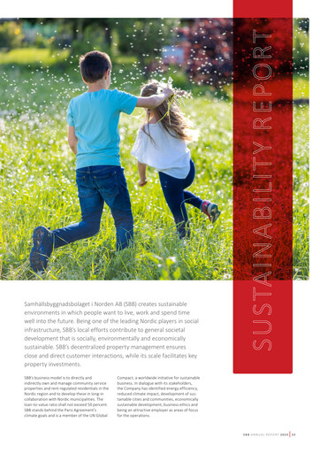 Thumbnail Samhällsbyggnadsbolaget i Norden Sustainability Report 2024