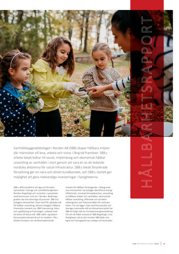 Thumbnail Samhällsbyggnadsbolaget i Norden Sustainability Report 2023