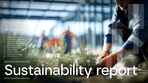 Thumbnail Logistea AB Sustainability Report 2025