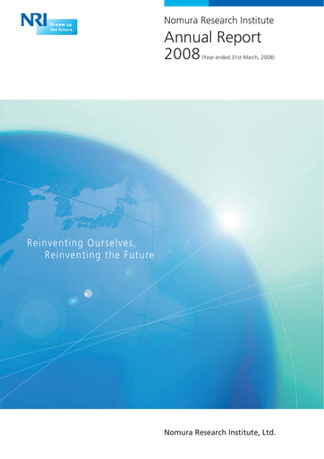 Thumbnail Nomura Research Institute
 Annual Report fy2008