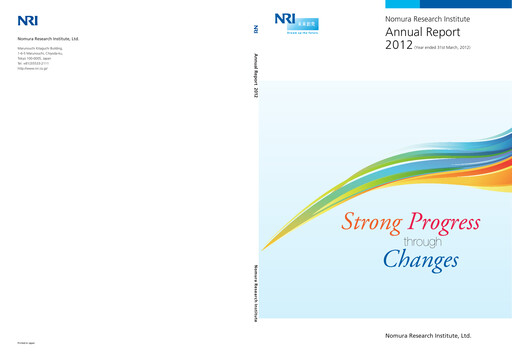 Thumbnail Nomura Research Institute
 Annual Report fy2012