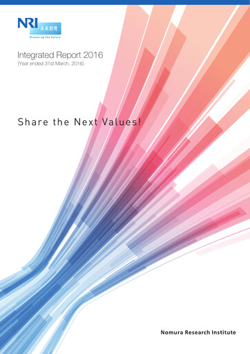 Thumbnail Nomura Research Institute
 Integrated Report 2016