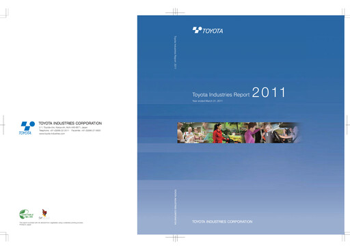 Thumbnail Toyota Industries
 Annual Report fy2011