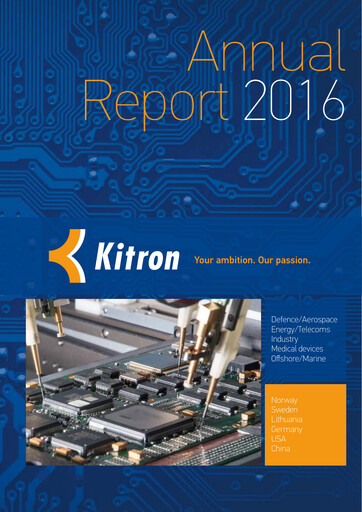 Thumbnail Kitron ASA Annual Report 2016