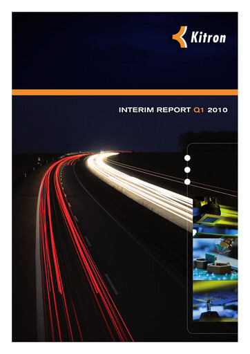 Thumbnail Kitron ASA Quarterly Report 2010-q1