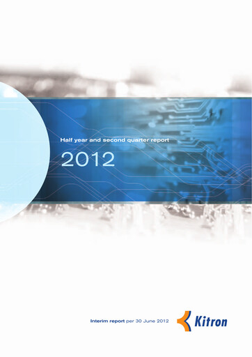 Thumbnail Kitron ASA Quarterly Report 2012-q2