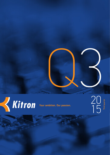 Thumbnail Kitron ASA Quarterly Report 2015-q3