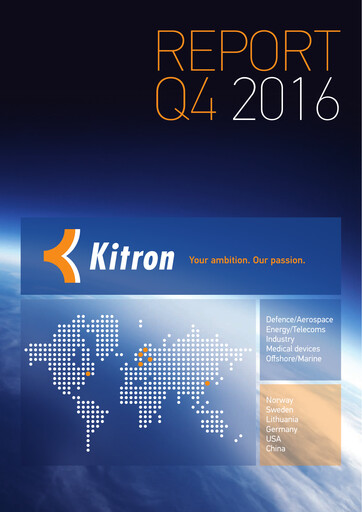 Thumbnail Kitron ASA Quarterly Report 2016-q4