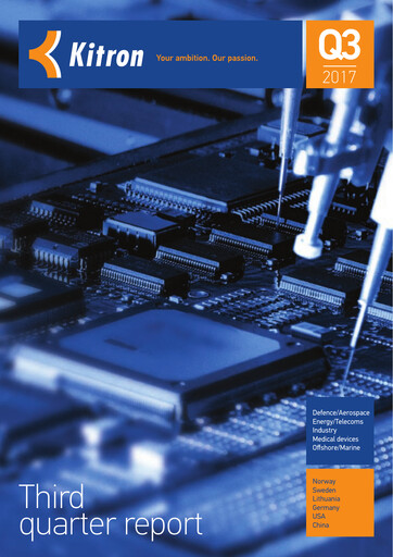 Thumbnail Kitron ASA Quarterly Report 2017-q3