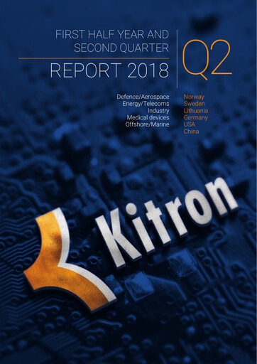 Thumbnail Kitron ASA Quarterly Report 2018-q2