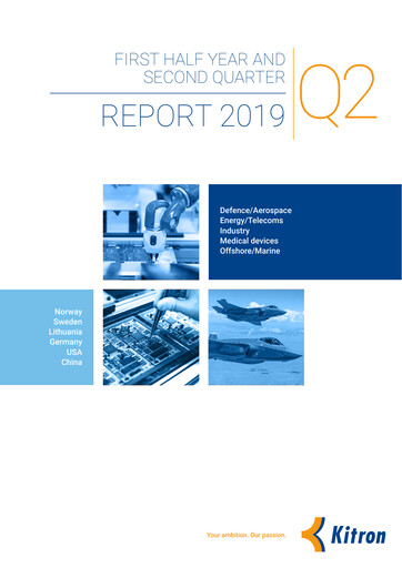 Thumbnail Kitron ASA Quarterly Report 2019-q2