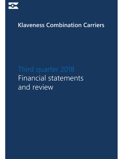 Thumbnail Klaveness Combination Carriers Quarterly Report 2018-q3